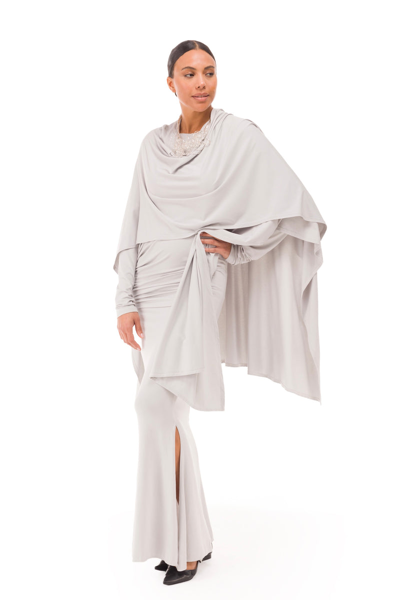 BAMBOO OBLIQUE TOP SILVER GREY