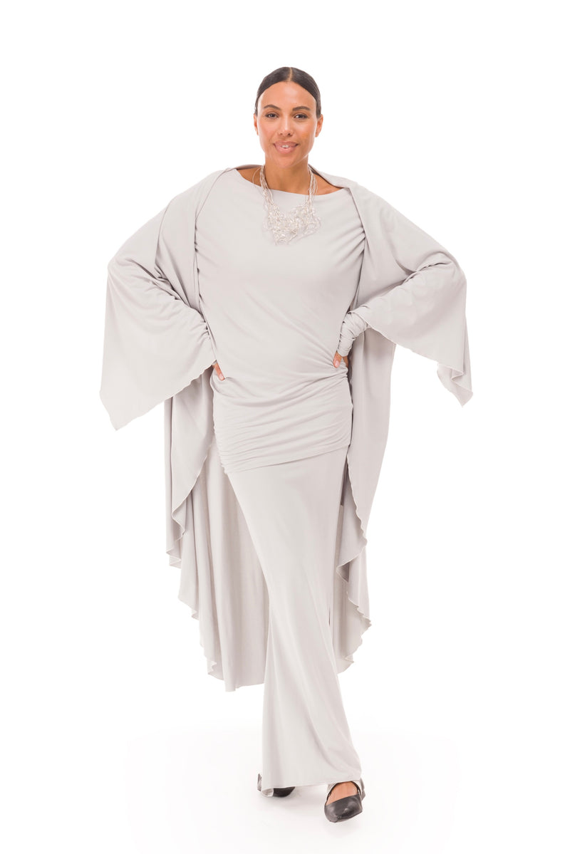 BAMBOO WATERFALL JACKET SILVER GREY
