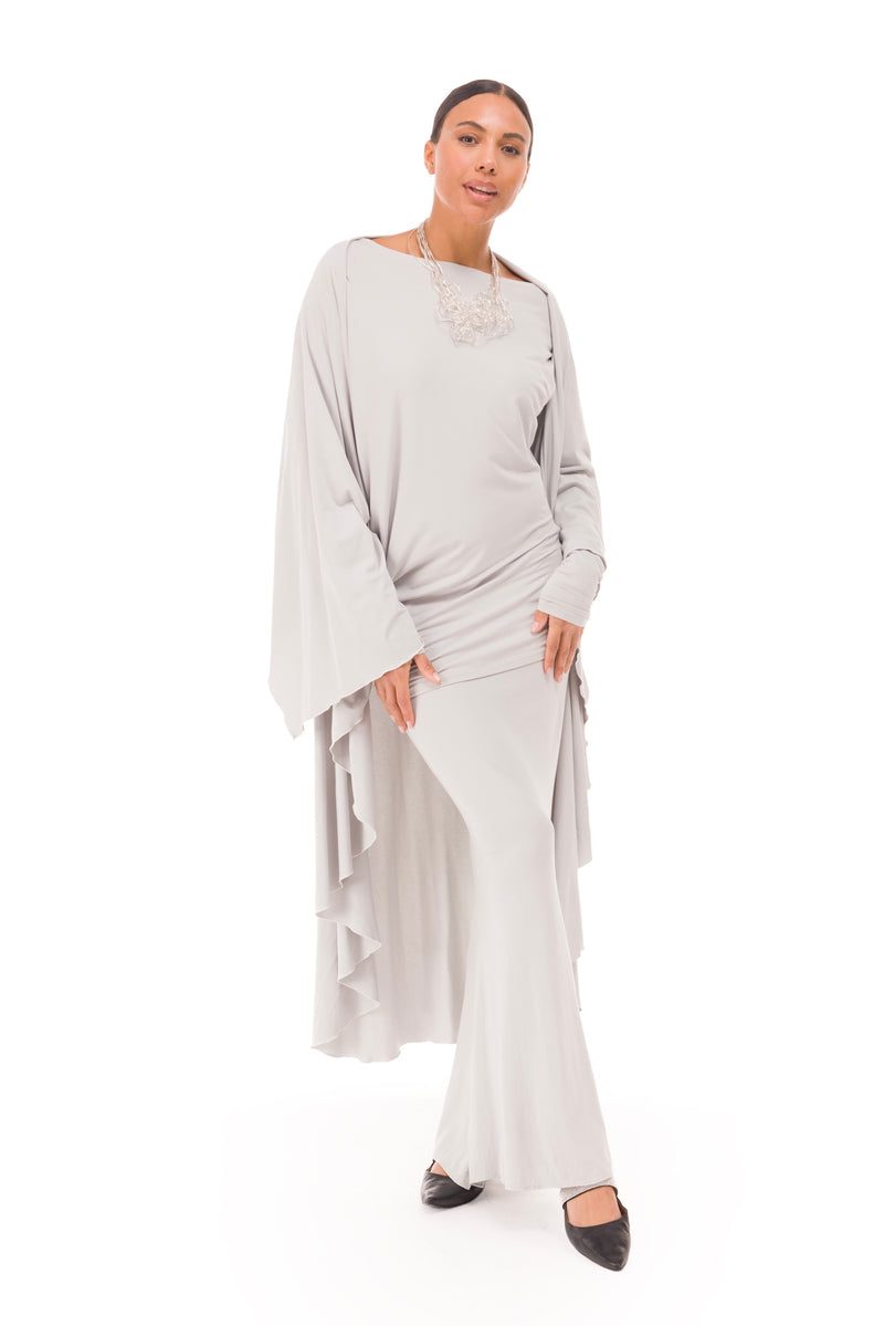 BAMBOO WATERFALL JACKET SILVER GREY