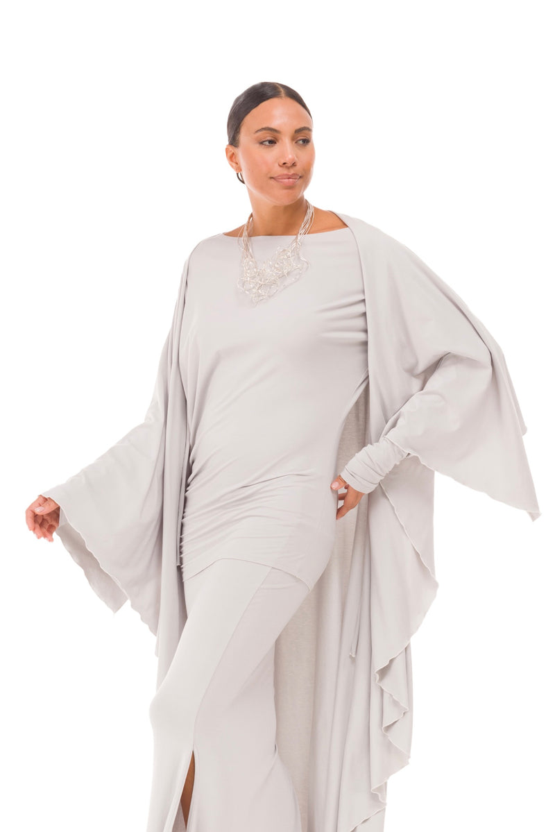 BAMBOO WATERFALL JACKET SILVER GREY