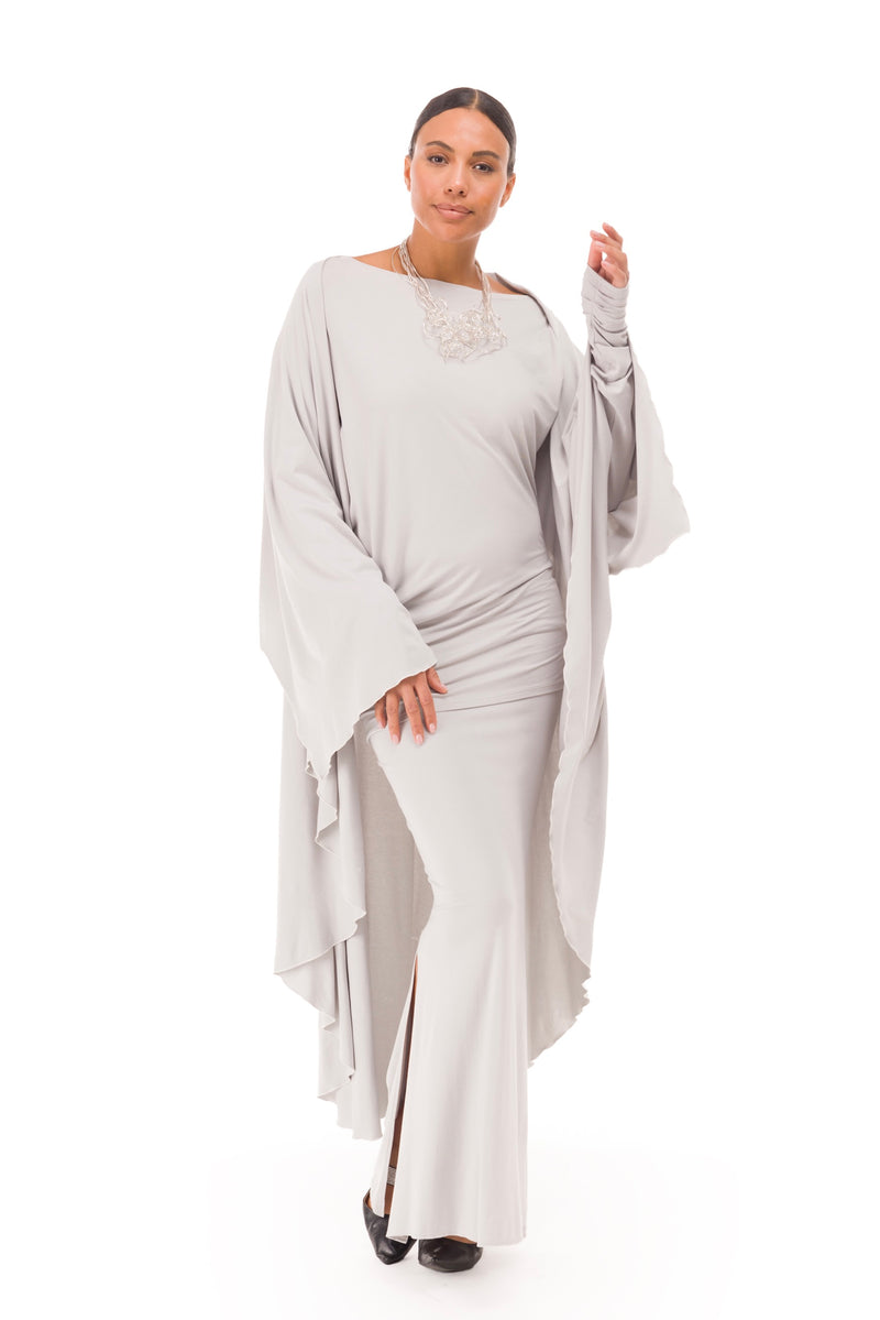 BAMBOO WATERFALL JACKET SILVER GREY