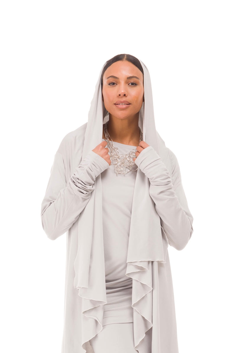 BAMBOO WATERFALL JACKET SILVER GREY