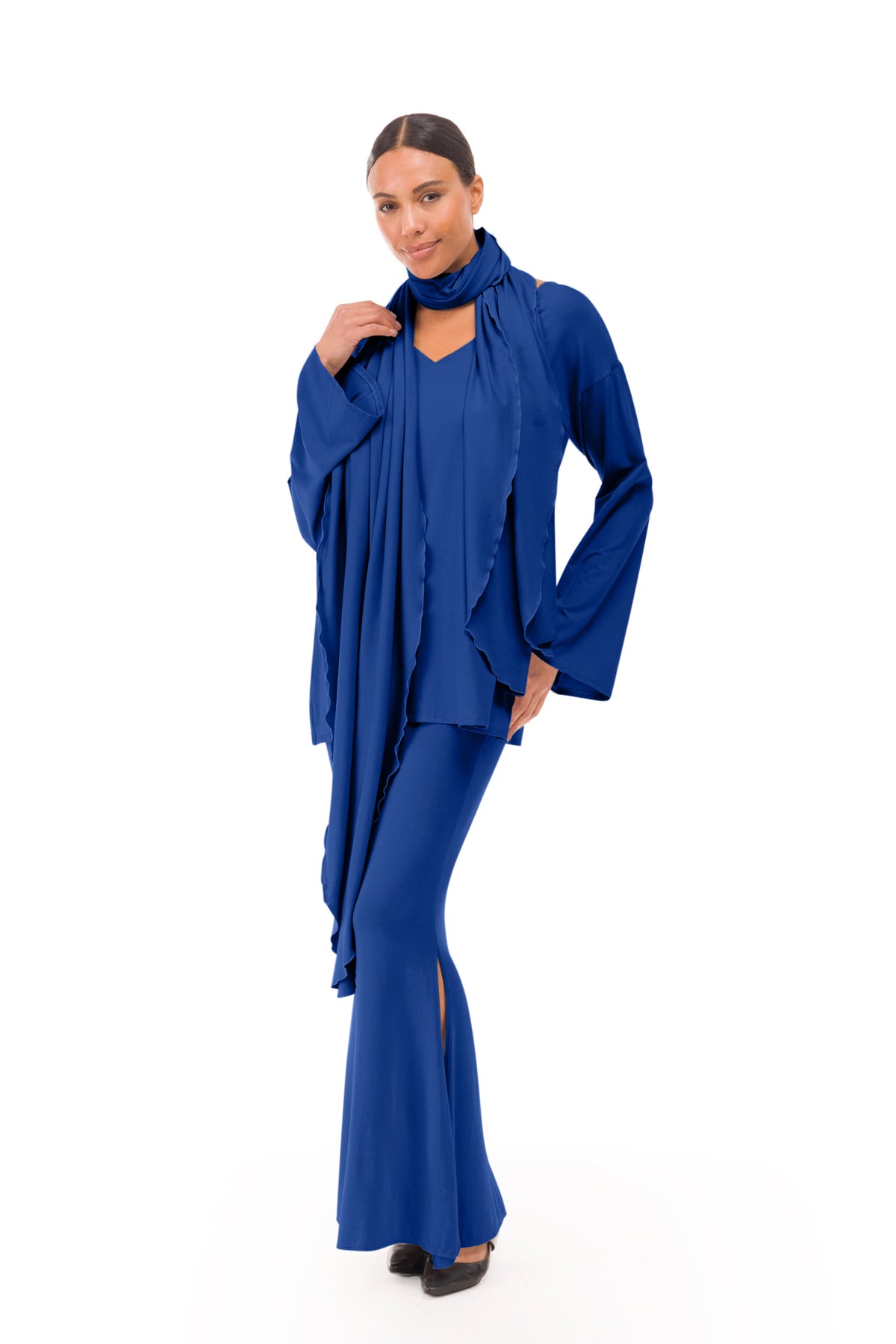 BAMBOO SCARF COBALT BLUE