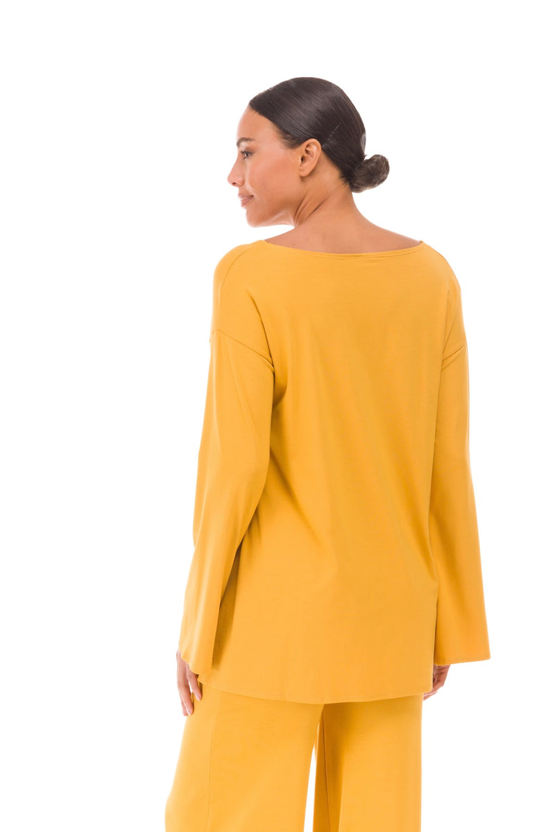 BAMBOO PALAZZO PANTS TIBETAN YELLOW