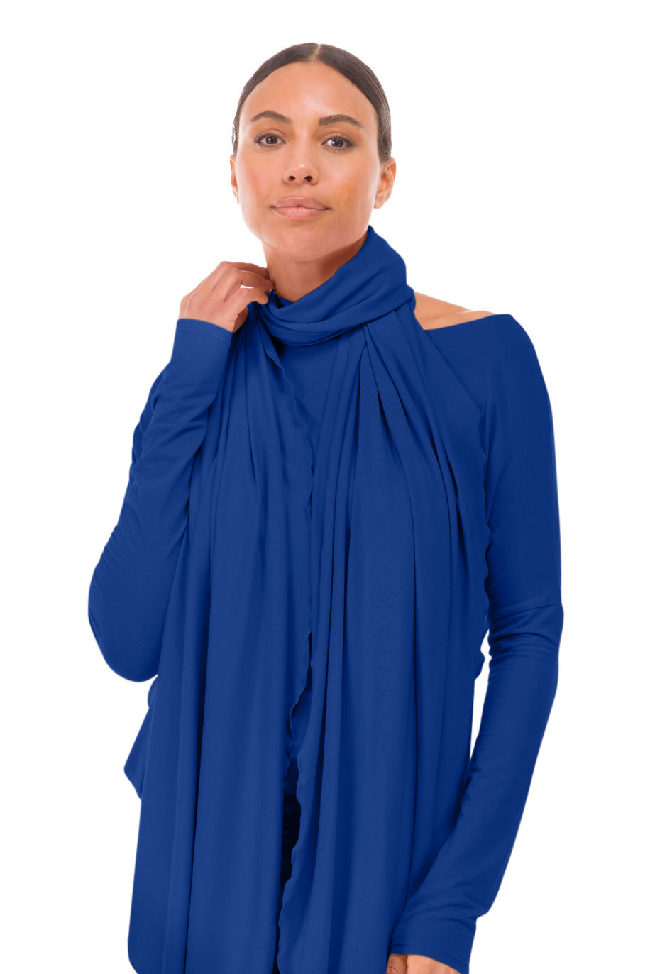 BAMBOO SCARF COBALT BLUE