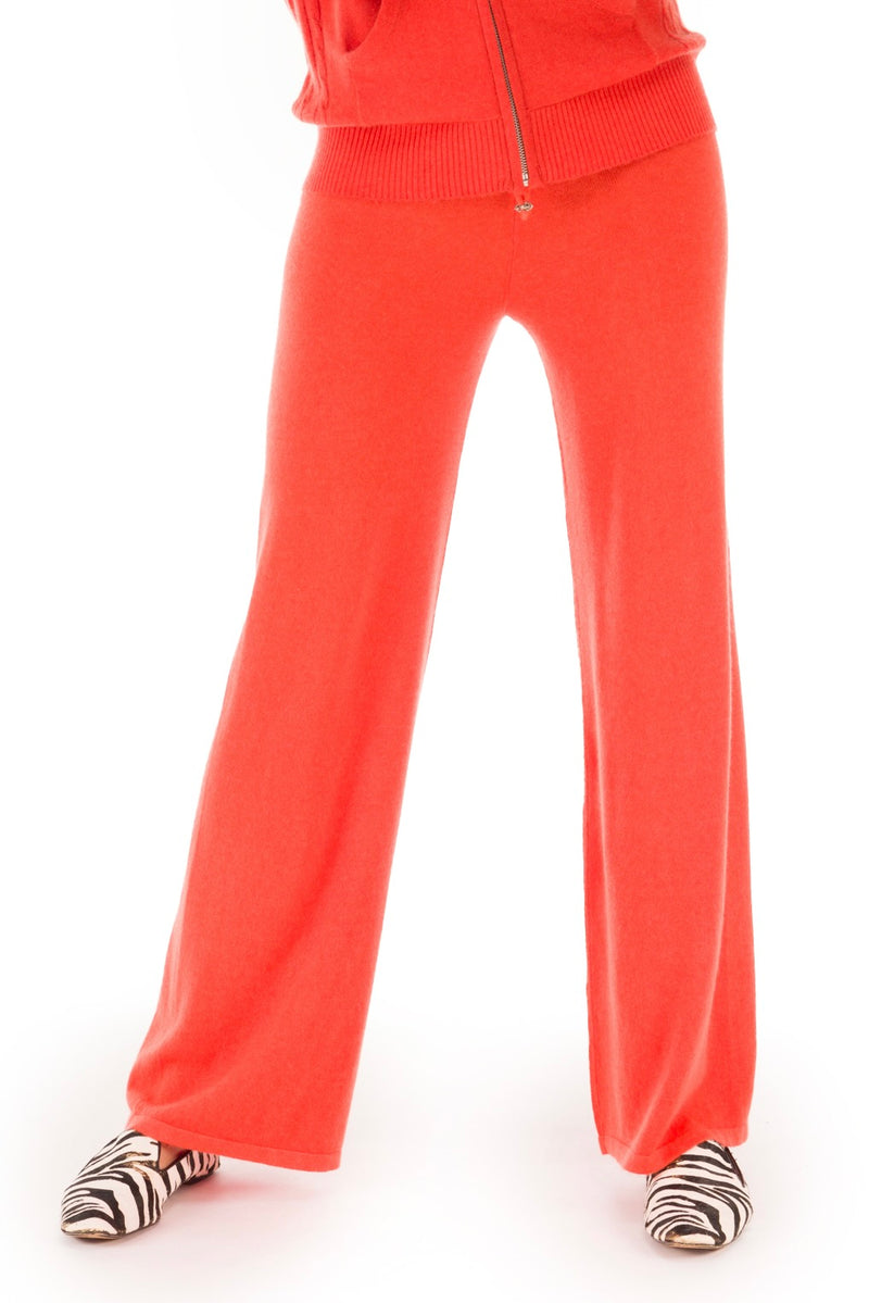 100% CASHMERE LOUNGE PANTS ORANGE