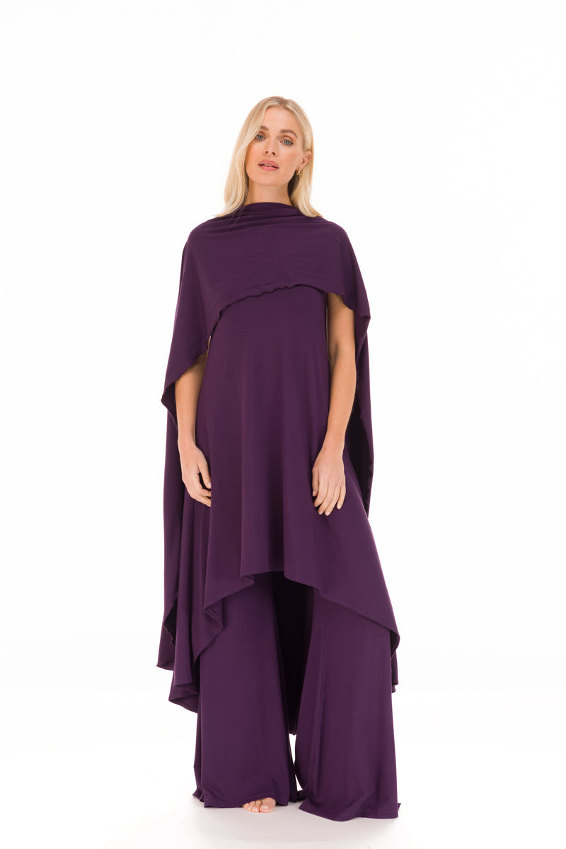 BAMBOO SCARF DEEP PURPLE