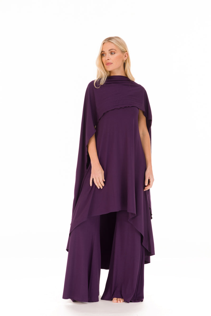 BAMBOO SCARF DEEP PURPLE