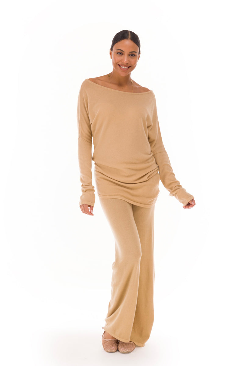 100% CASHMERE LOUNGE PANTS HONEY