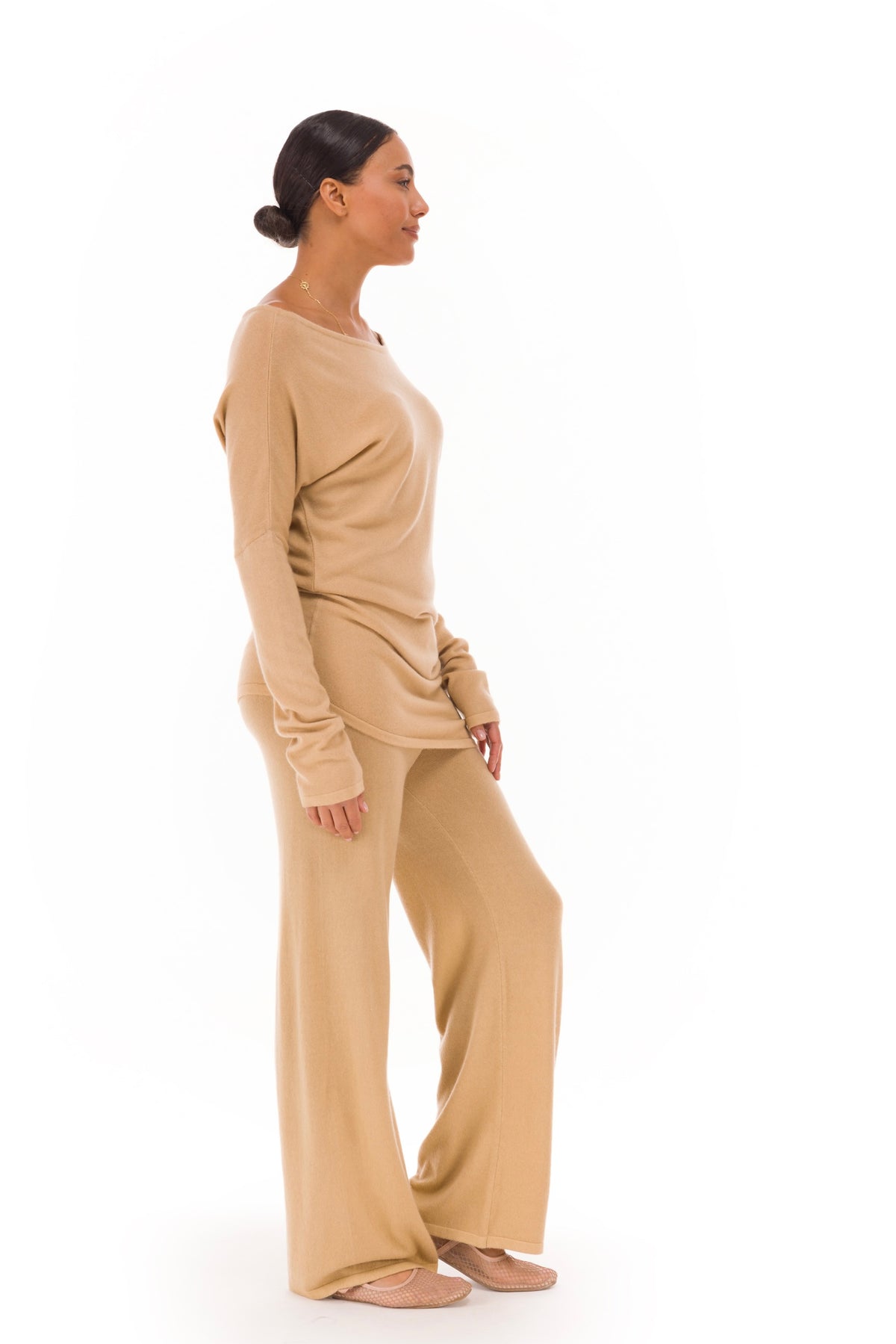 100% CASHMERE LOUNGE PANTS HONEY