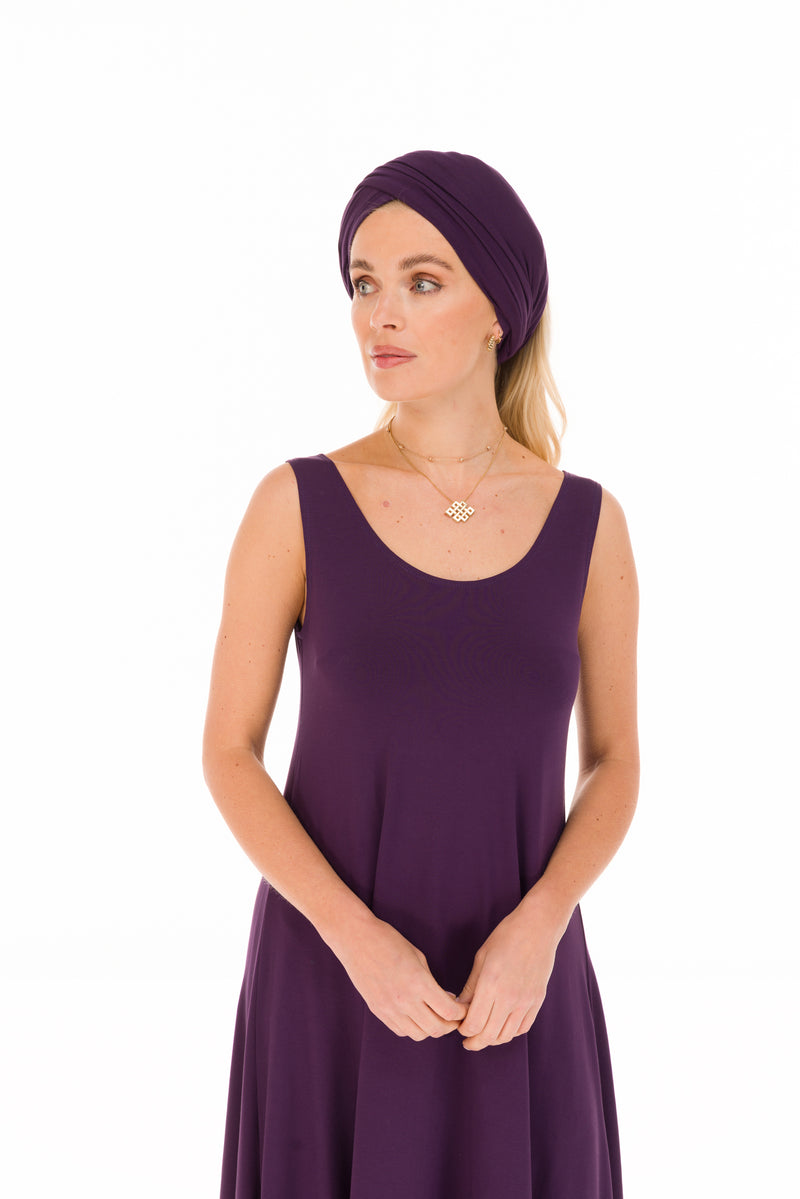 BAMBOO SCARF DEEP PURPLE