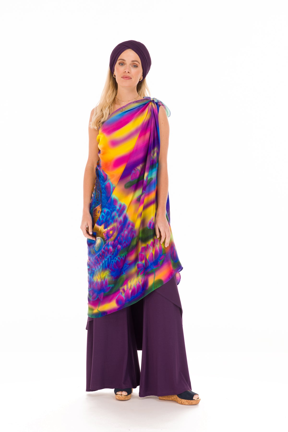 BAMBOO SAILOR PANTS PURPLE