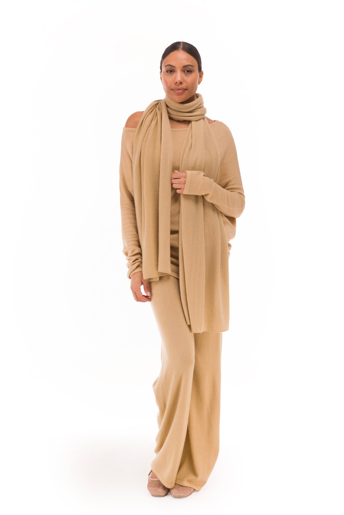 100% CASHMERE LOUNGE PANTS HONEY