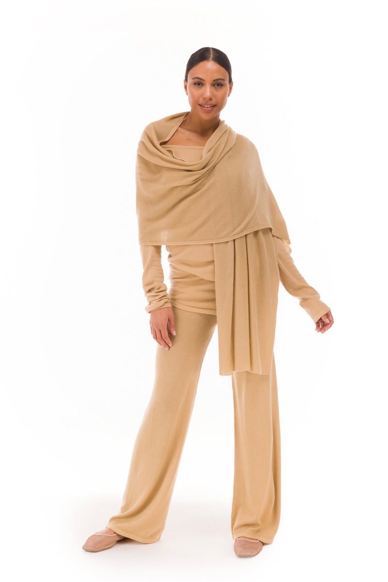 100% CASHMERE LOUNGE PANTS HONEY