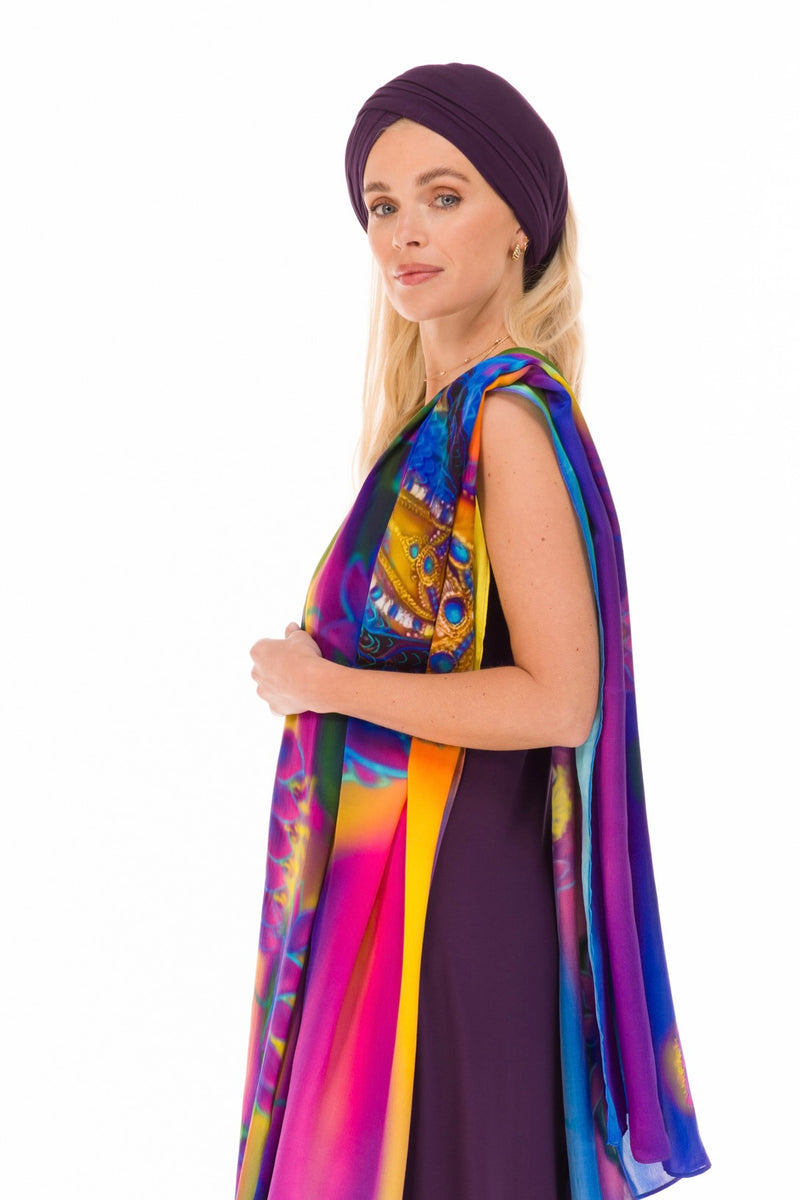 BAMBOO SCARF DEEP PURPLE