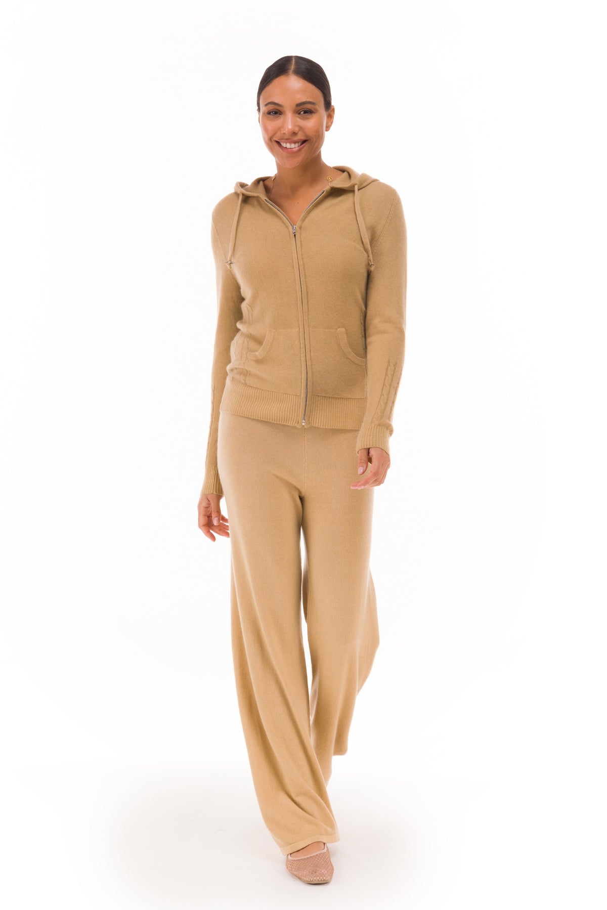 100% CASHMERE LOUNGE PANTS HONEY