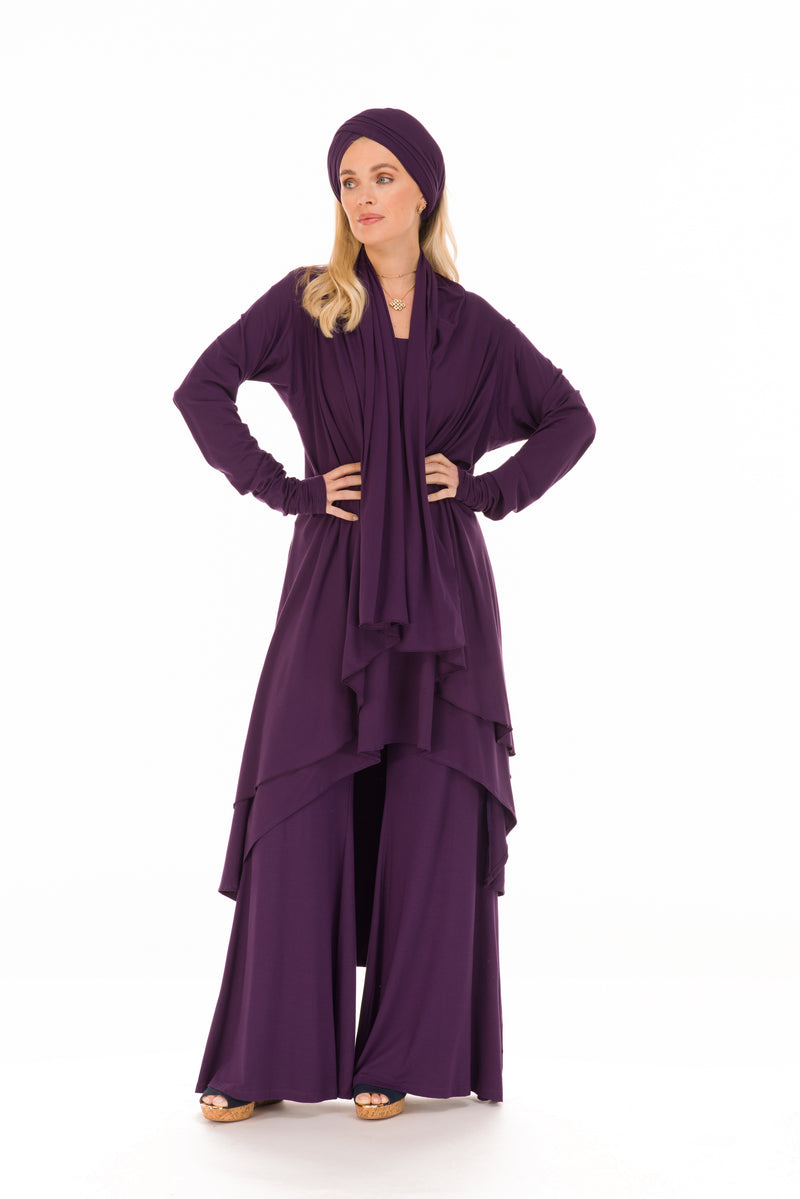 BAMBOO SCARF DEEP PURPLE