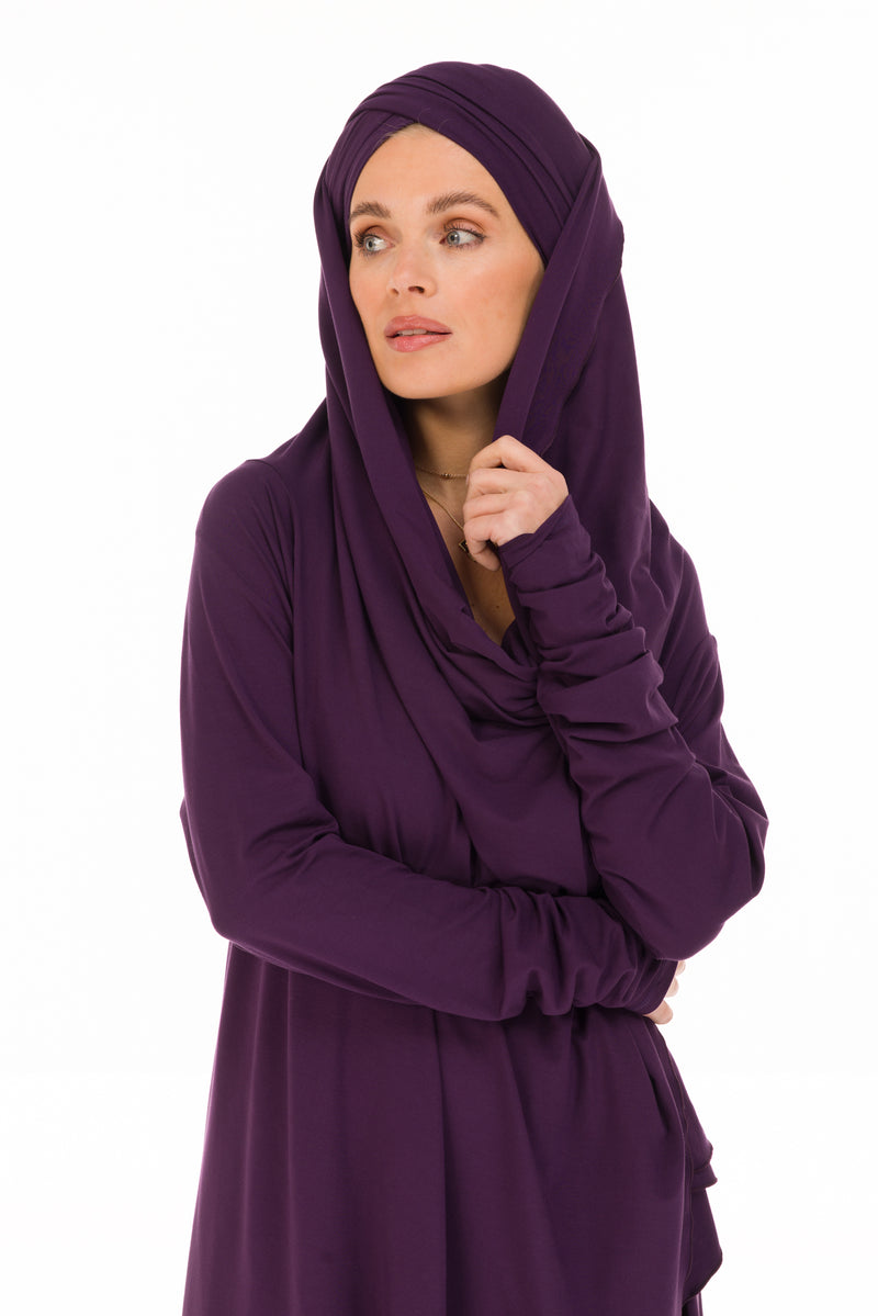 BAMBOO SCARF DEEP PURPLE