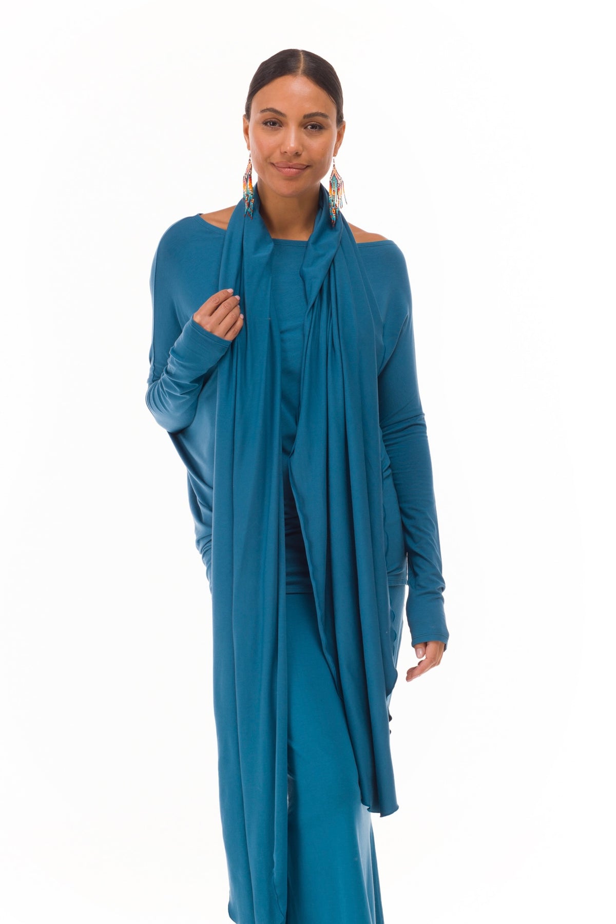 BAMBOO SCARF TEAL