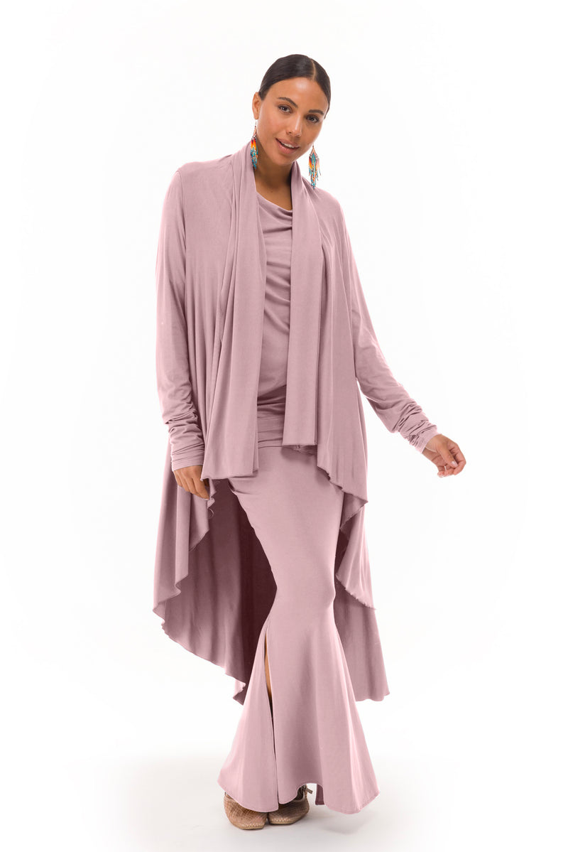 BAMBOO WATERFALL JACKET ROSEWOOD