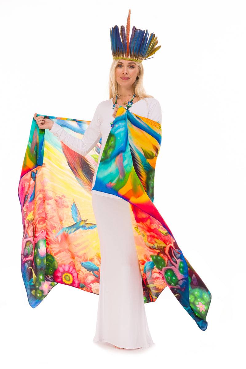 BAMBOO SIDE SLIT SKIRT WHITE