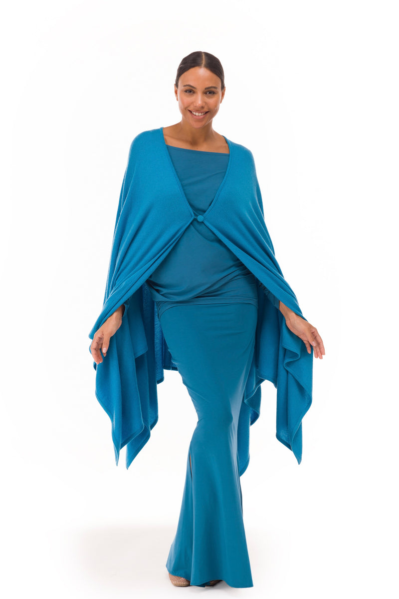 BAMBOO OBLIQUE TOP TEAL