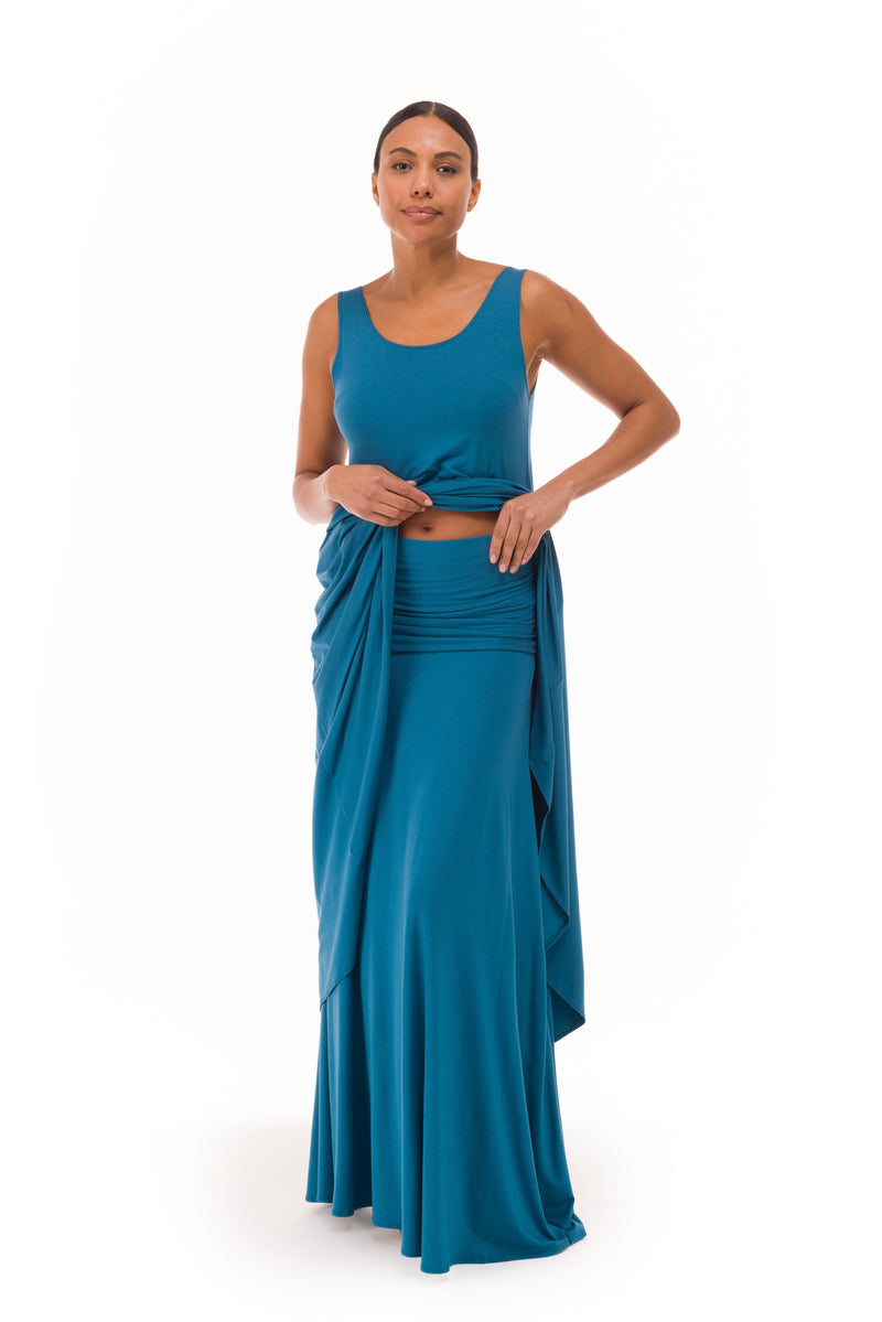 FLAMENCO SKIRT TEAL