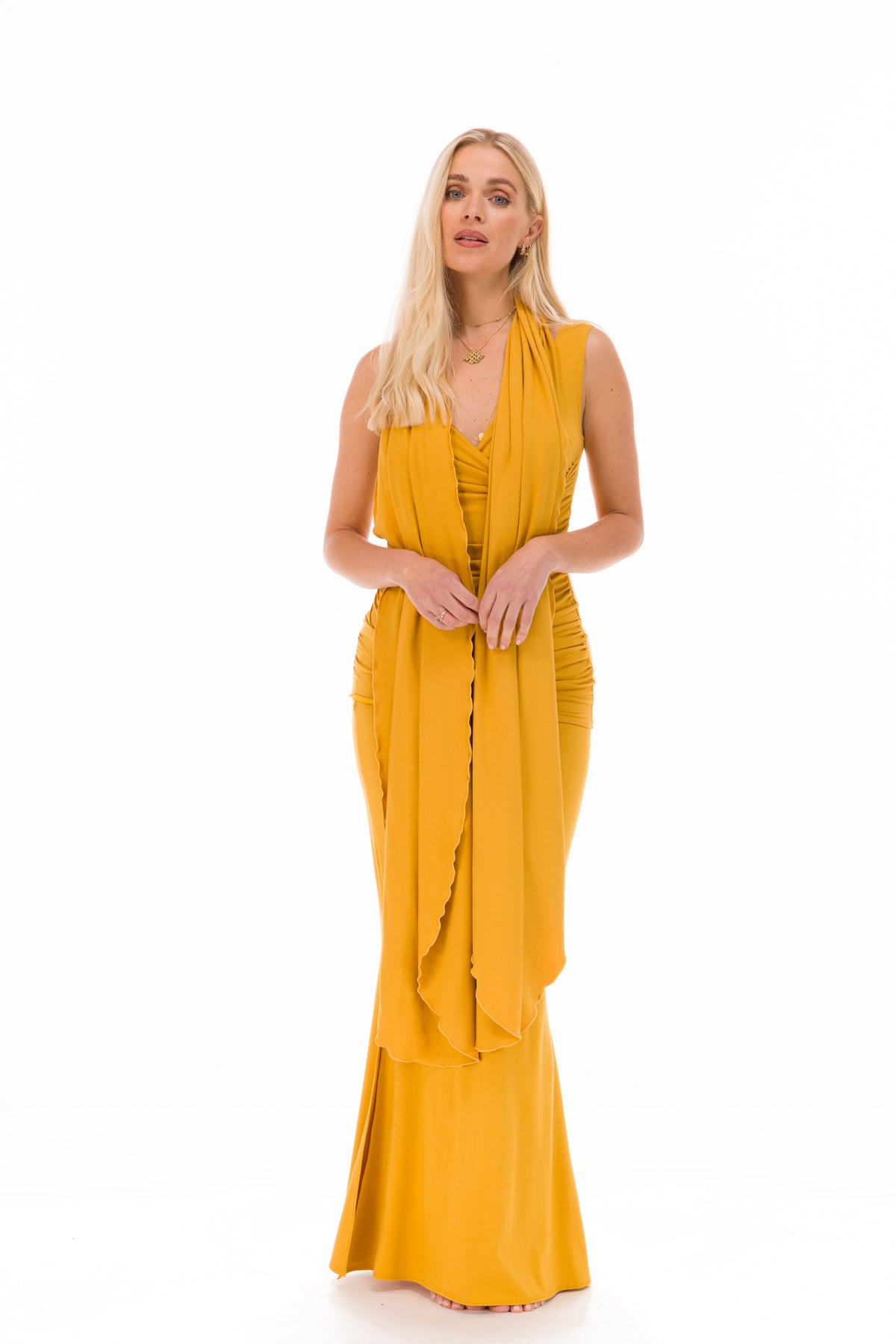 BAMBOO SCARF TIBETAN YELLOW