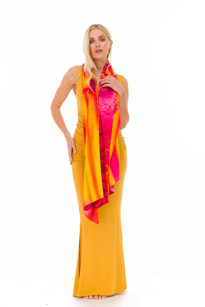 LAKSHMI SILK SHAWL – THE RADIANCE OF DIVINE ABUNDANCE