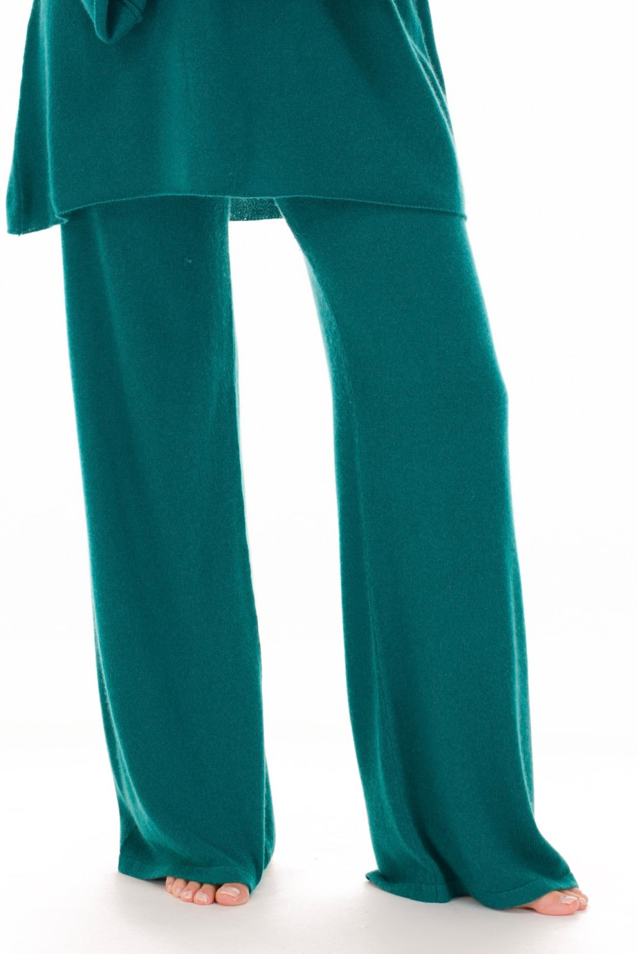 100% CASHMERE LOUNGE PANTS PEACOCK
