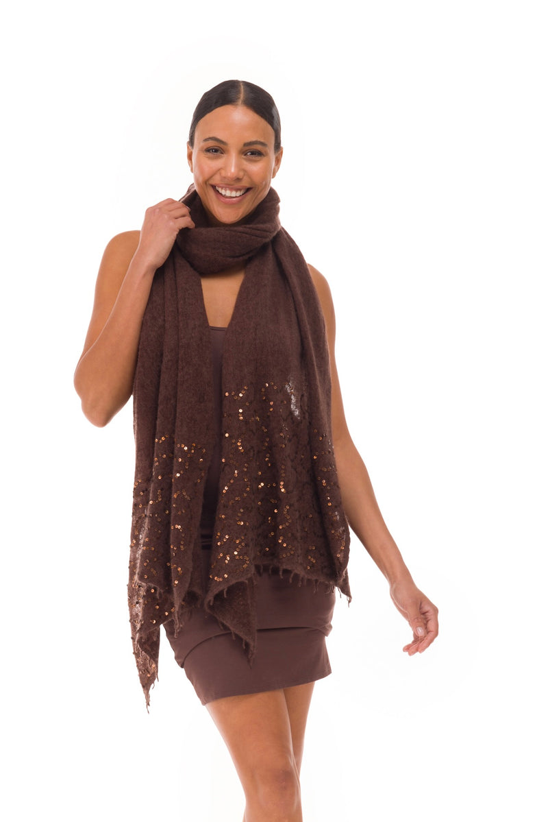 BAMBOO LONG VEST DRESS BROWN