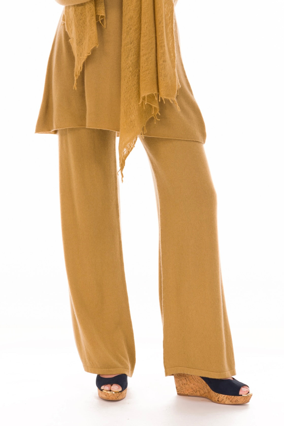 100% CASHMERE LOUNGE PANTS PISTACHIO
