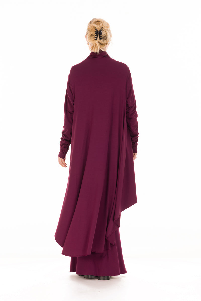 BAMBOO WATERFALL JACKET BERRY