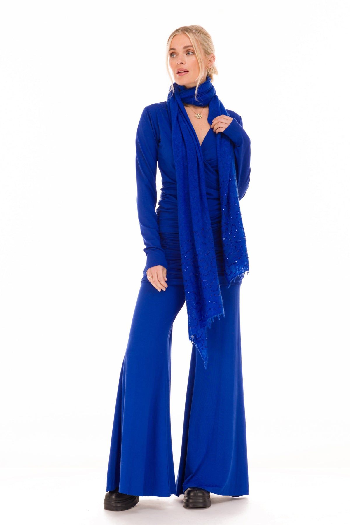 BAMBOO SAILOR PANTS COBALT BLUE