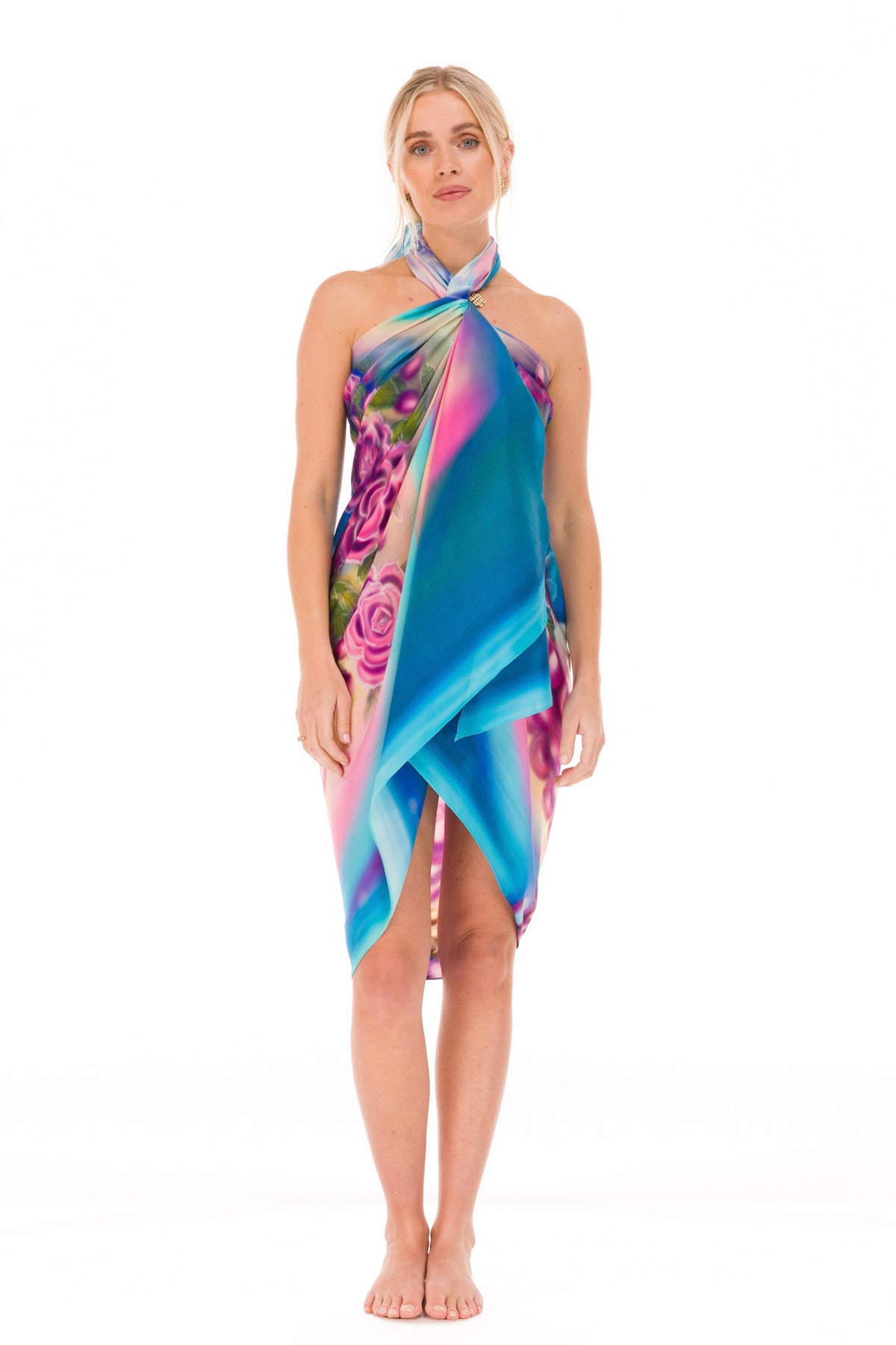 WHITE TARA SILK SHAWL - EMBRACE OF HEALING