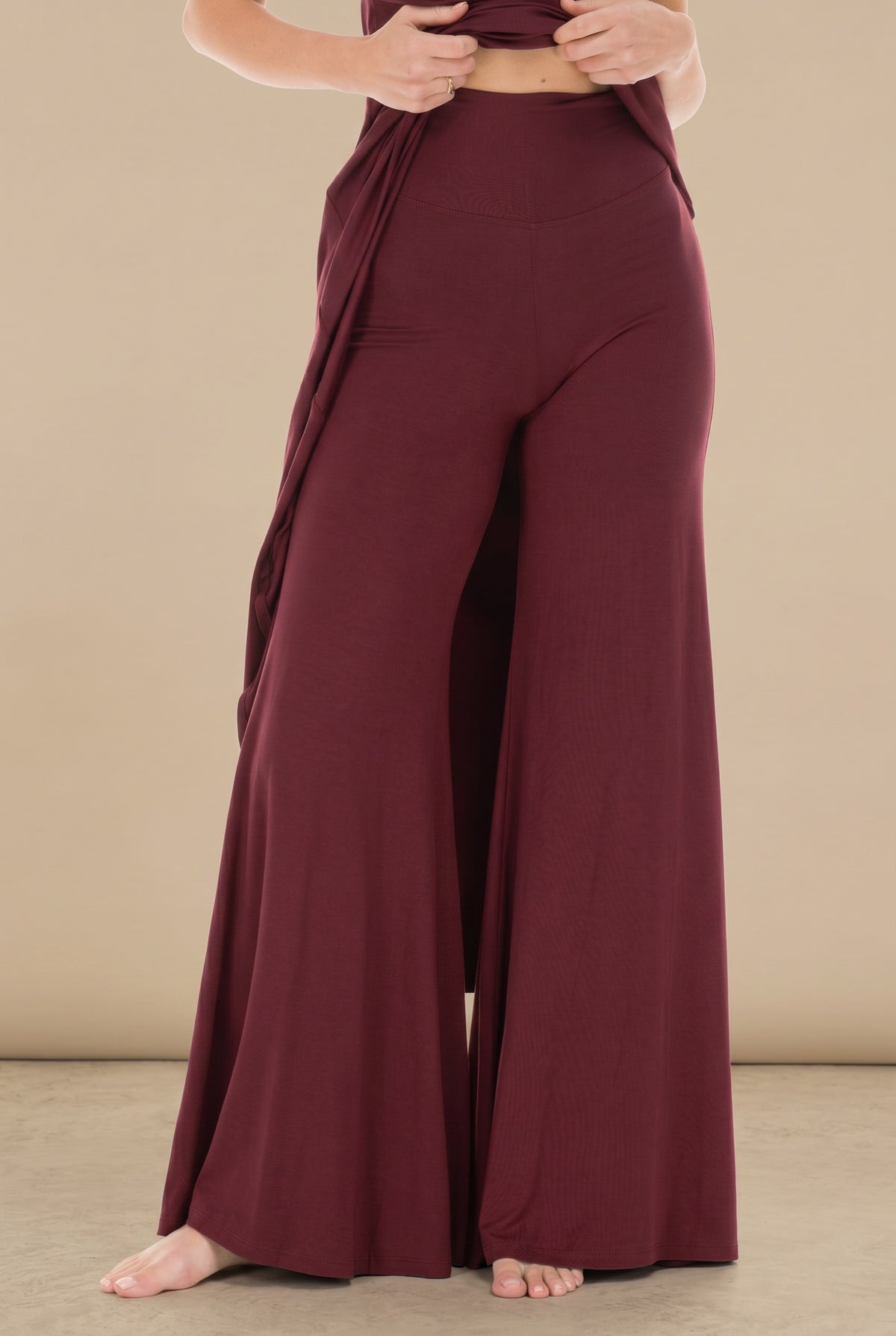 BAMBOO SAILOR PANTS BURGUNDY