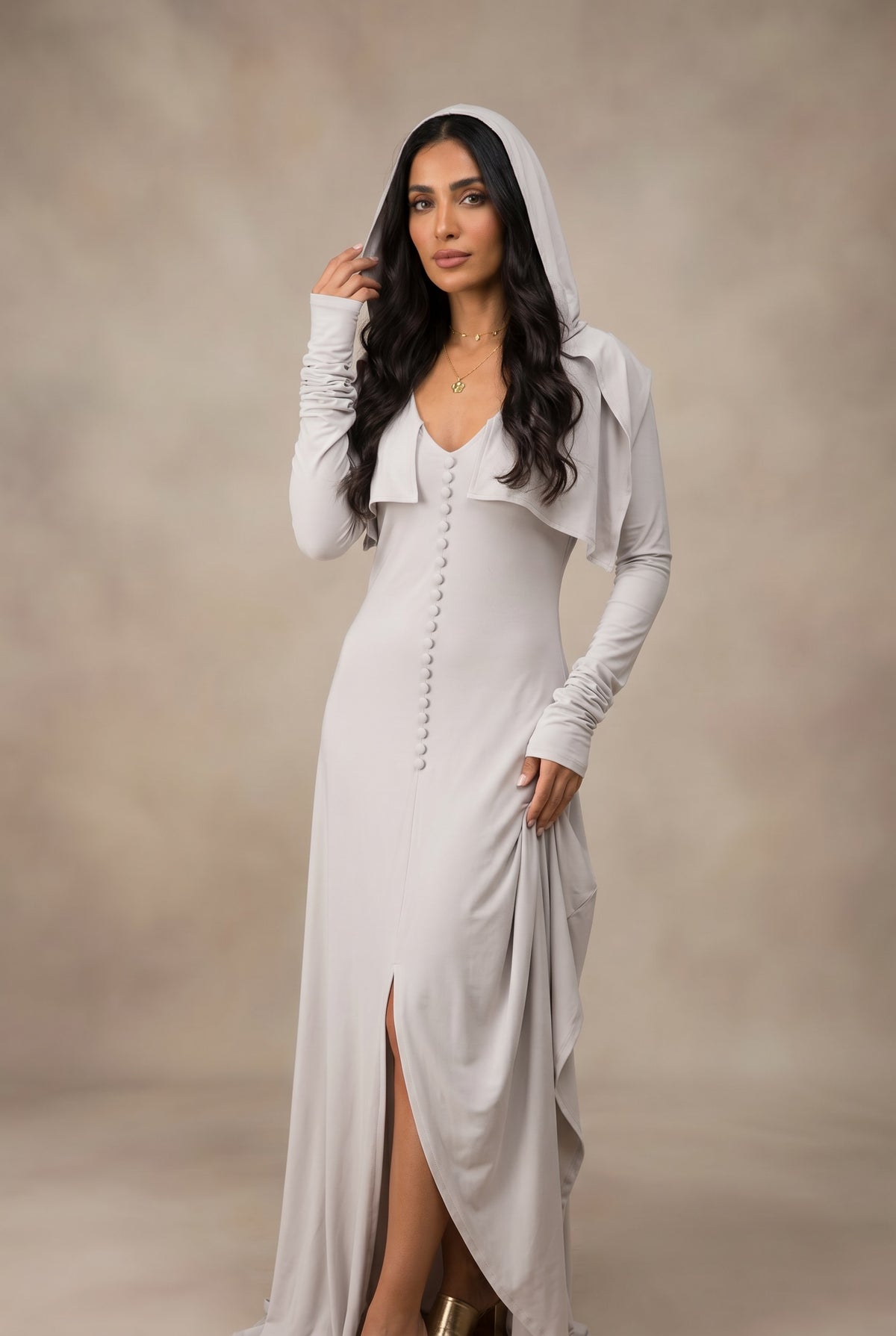 BAMBOO SOUL SISTER CEREMONY DRESS SILVER GREY