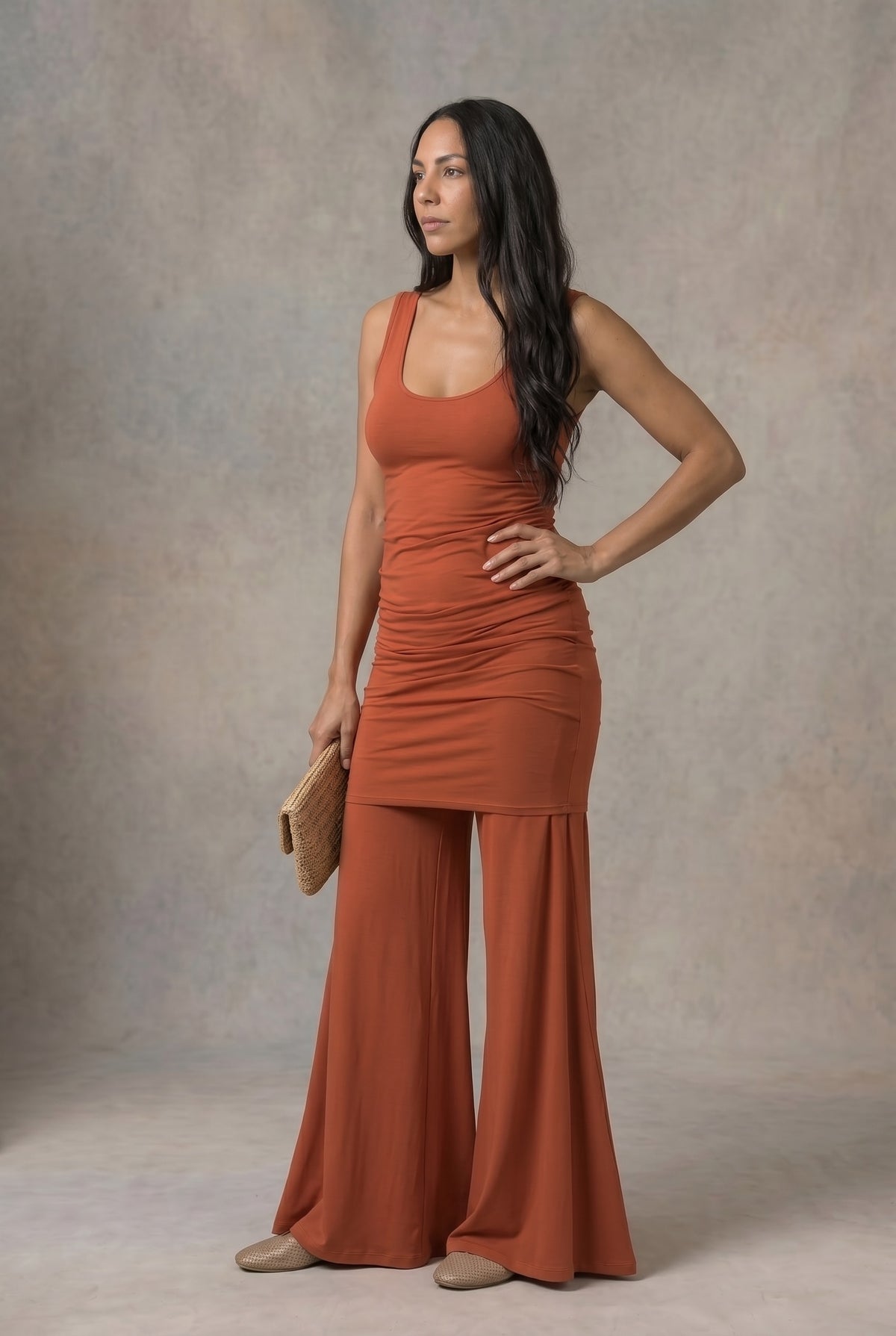 BAMBOO SAILOR PANTS TERRACOTTA