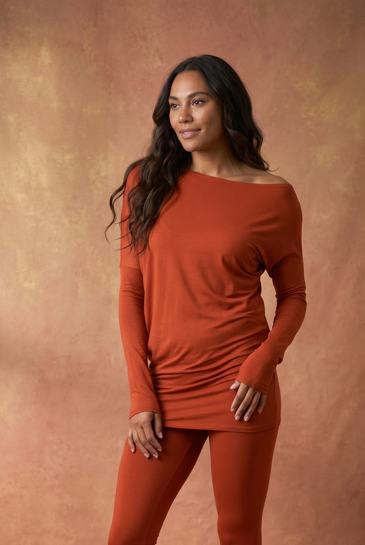BAMBOO OBLIQUE TOP TERRACOTTA