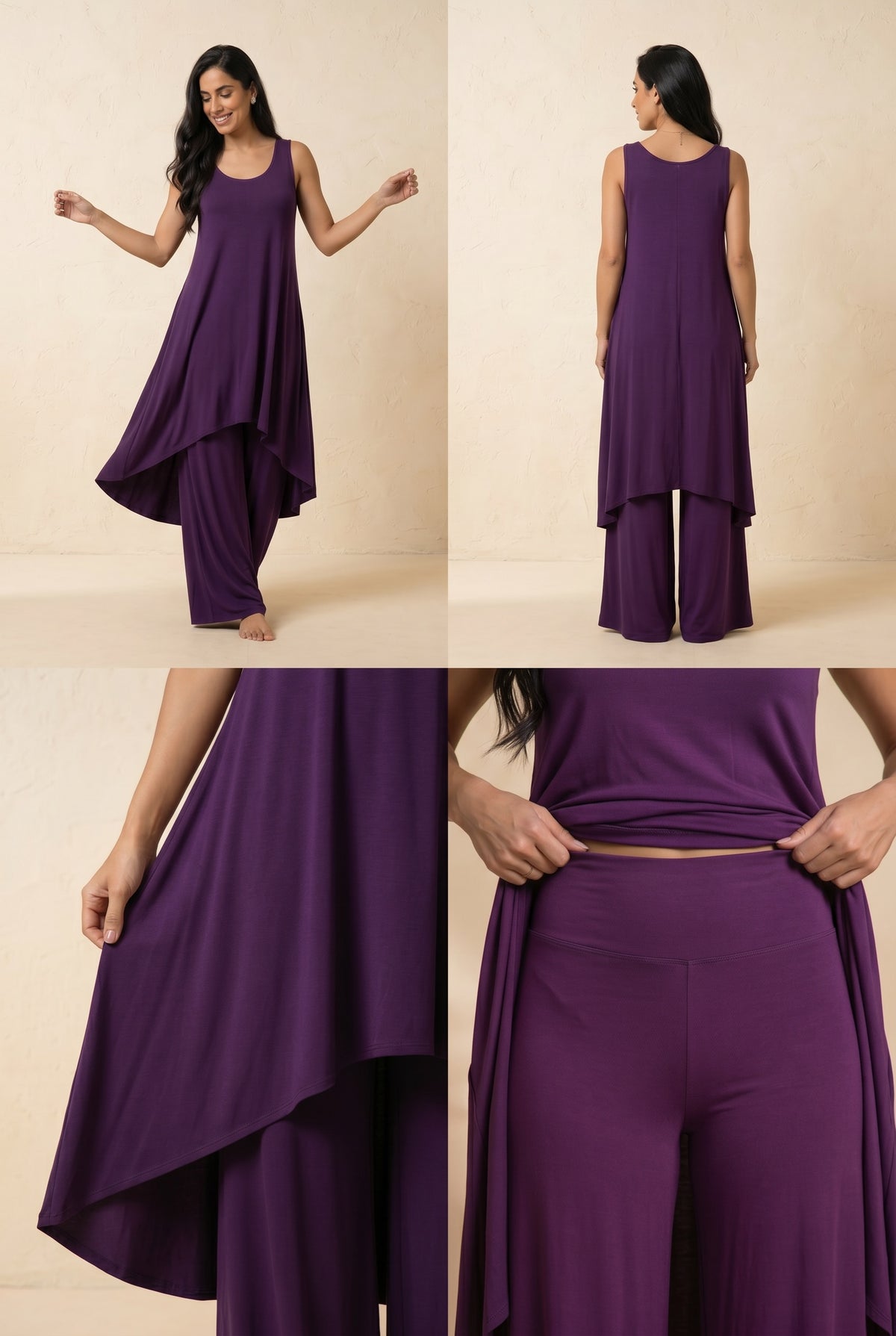 BAMBOO SAILOR PANTS DEEP PURPLE