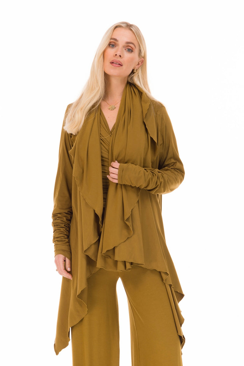 BAMBOO WATERFALL JACKET PISTACHIO