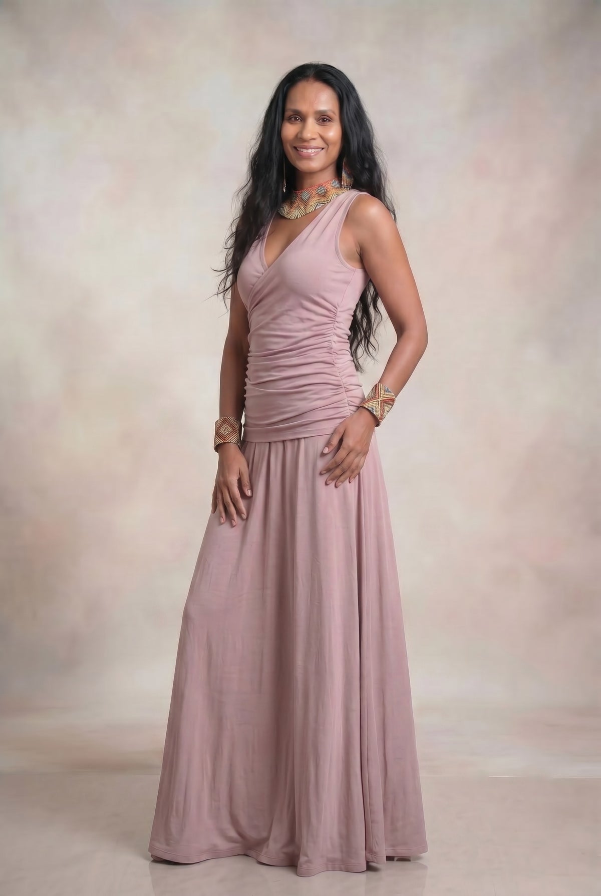 BAMBOO FLAMENCO SKIRT ROSEWOOD