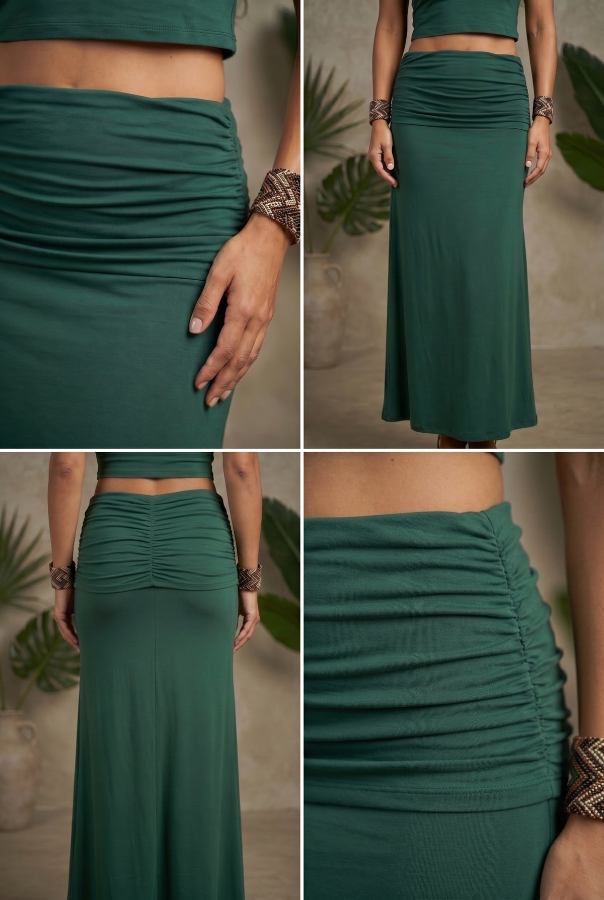 BAMBOO FLAMENCO SKIRT FLORESTA