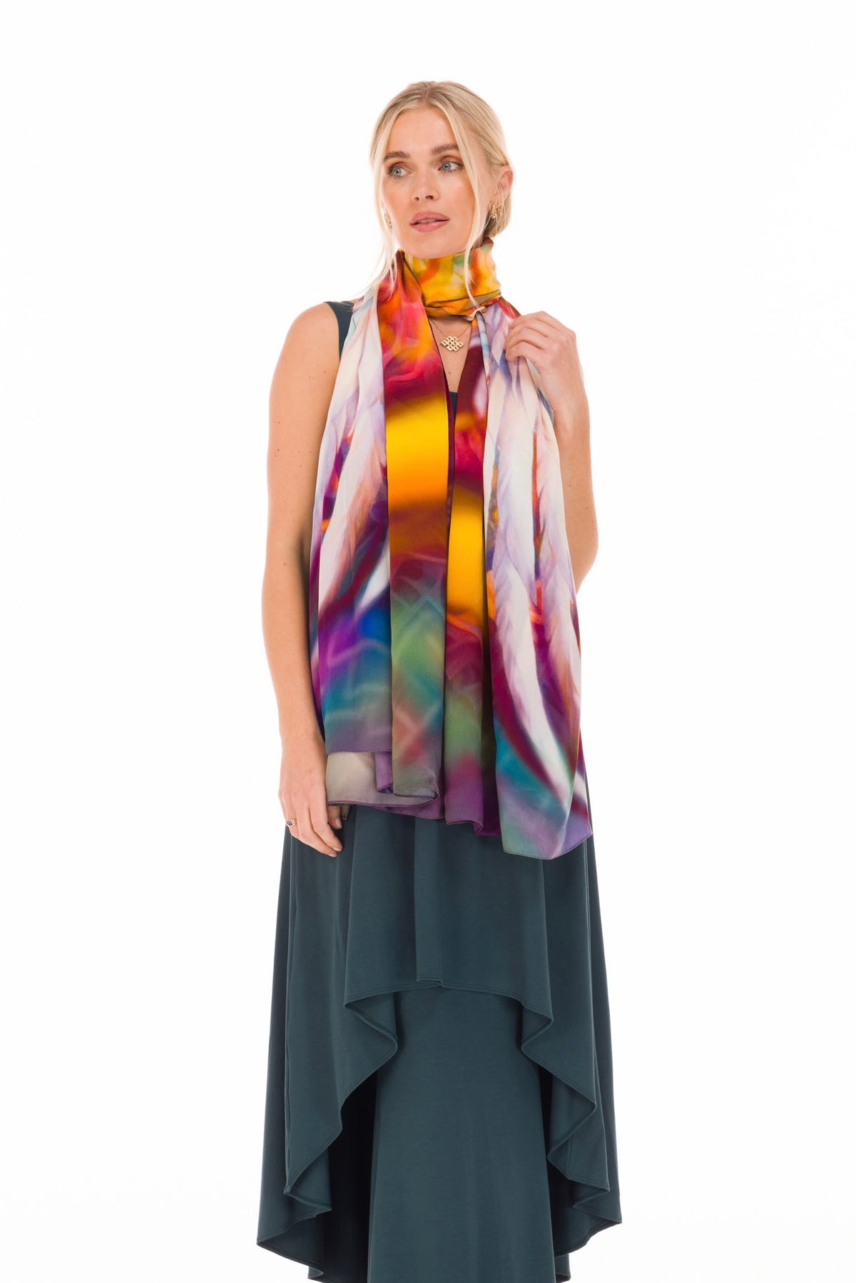 PHOENIX RISING – SILK MEDICINE SHAWL