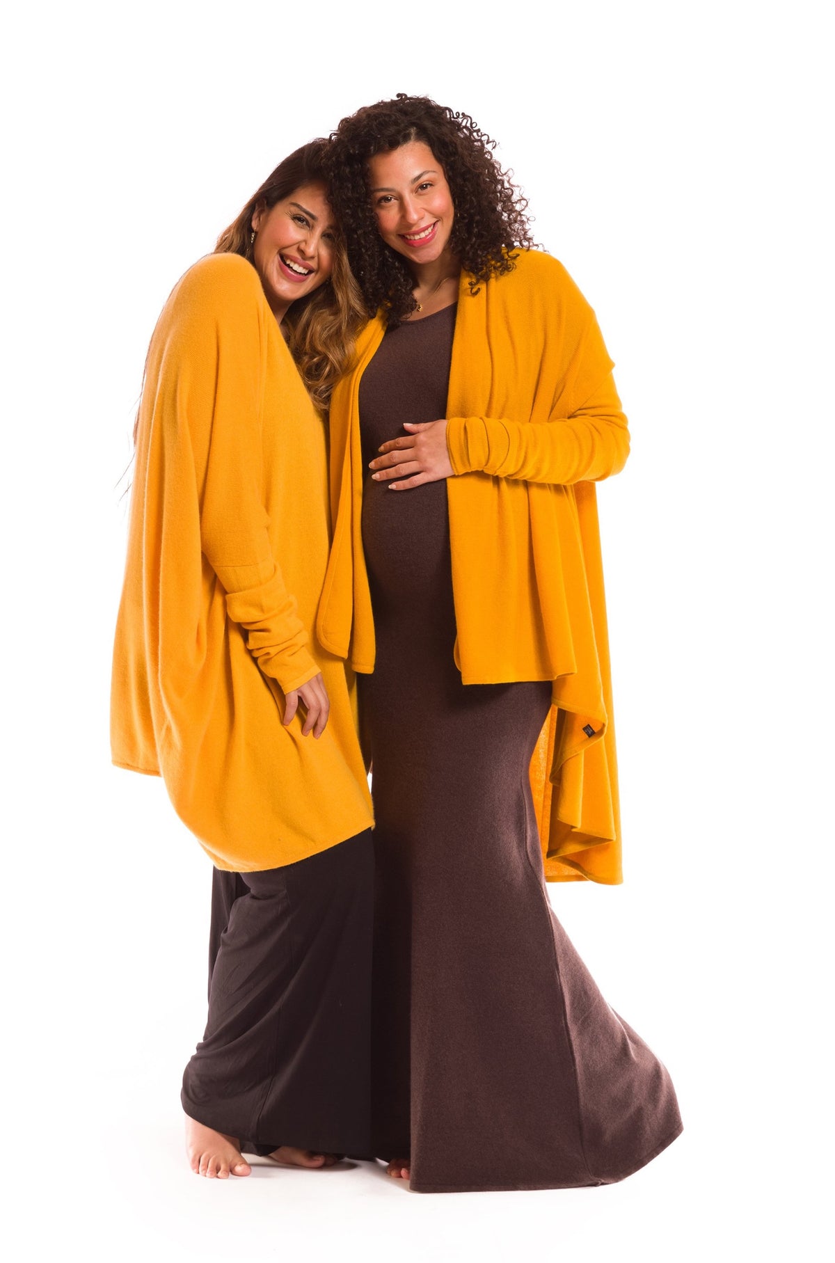 100% 2 PLY CASHMERE SNUGGLE BOX JUMPER TIBETAN YELLOW