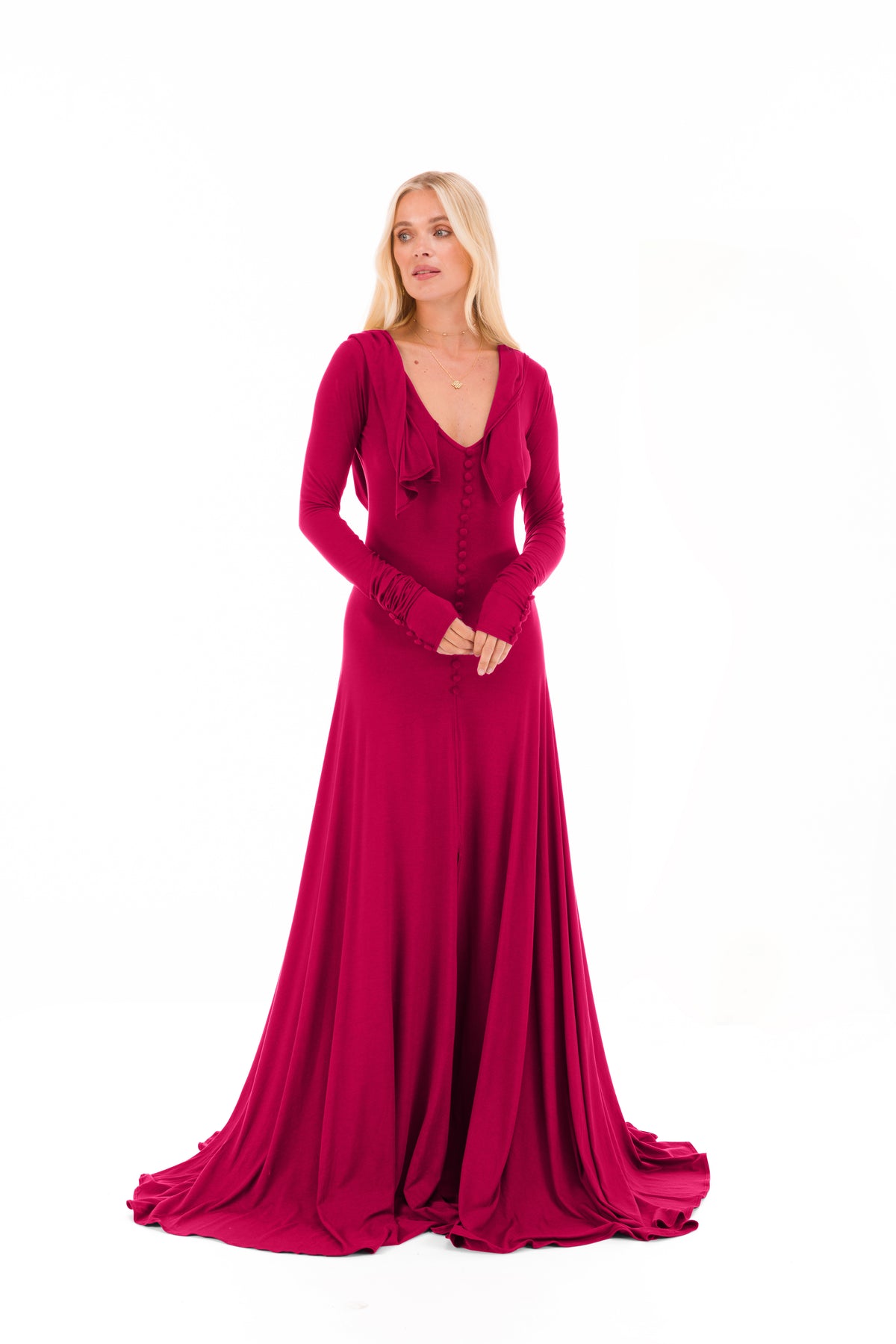 BAMBOO SOUL SISTER CEREMONY DRESS CLARET
