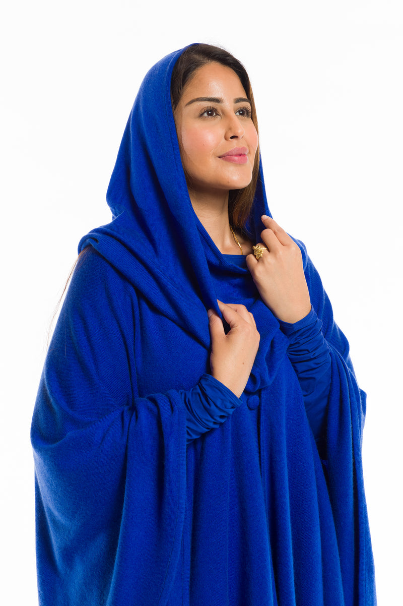 100% 2 PLY CASHMERE SNOOD COBALT BLUE