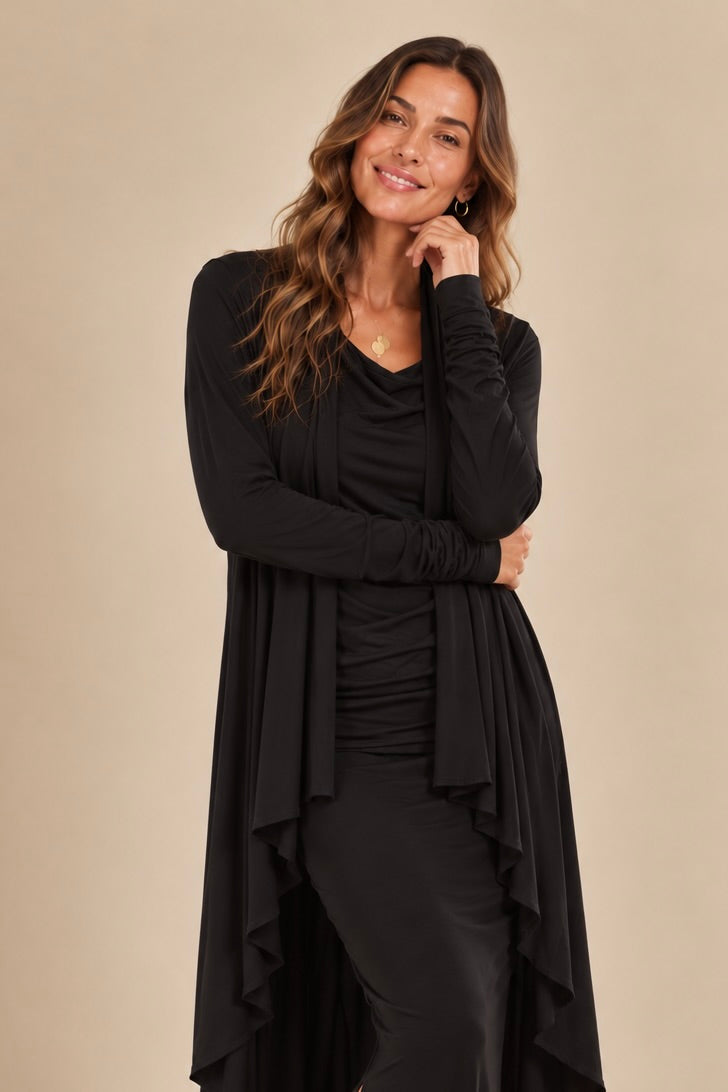 BAMBOO WATERFALL JACKET BLACK