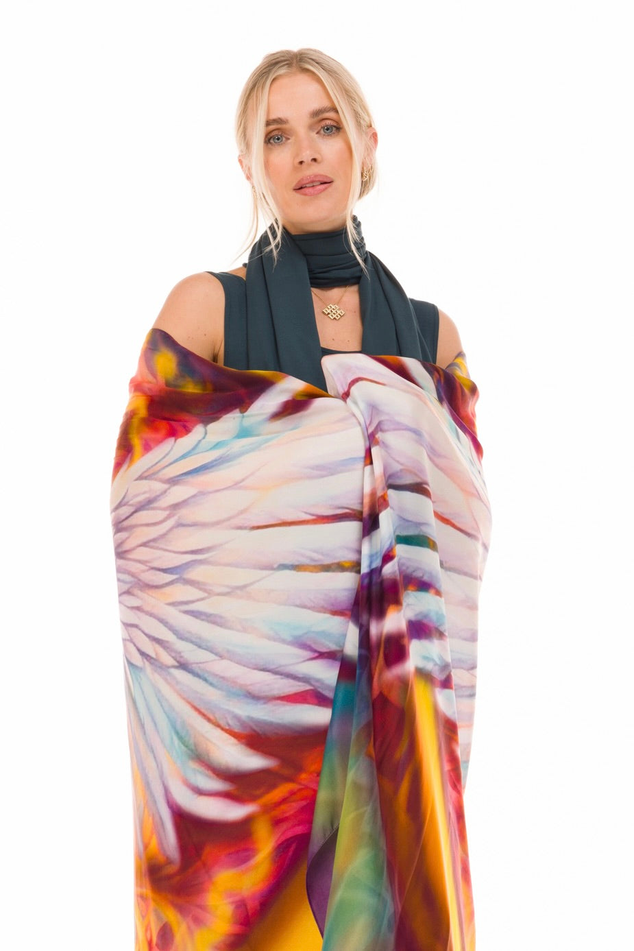 PHOENIX RISING – SILK MEDICINE SHAWL