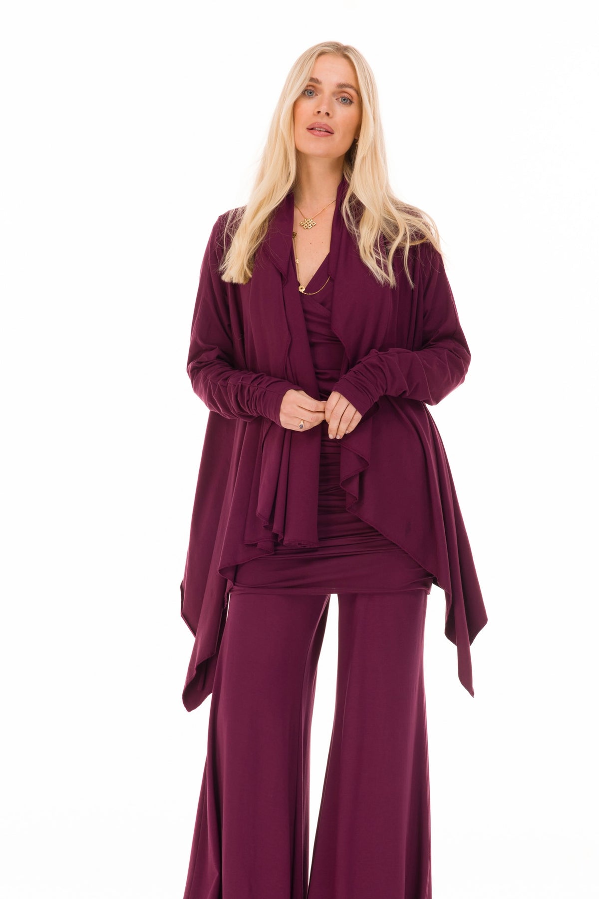 BAMBOO SAILOR PANTS BERRY